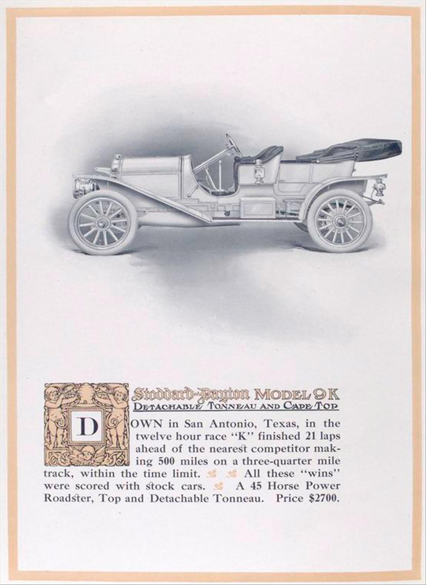 1909 Stoddard Dayton Catalog